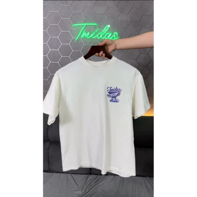 Áo thun TMIDAS Lilostick 100% cotton 2 chiều oversize nam nữ  from rộng Logo Tmidas in háng có sẵn