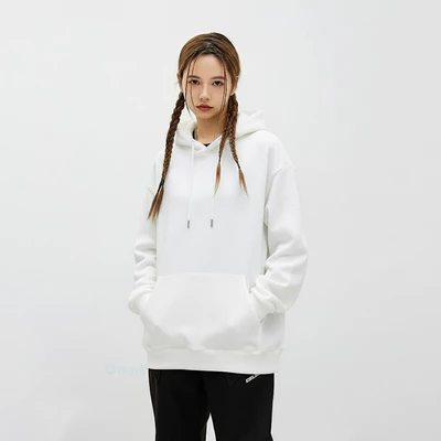 Hoodie trắng trơn Zukik