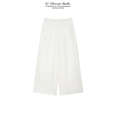 Quần Vải Linen Form Baggy Unisex 67PERCENT / 67% - LINEN BOX PLEATED PANTS