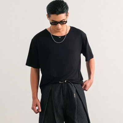 Áo Phông Rủ B Brown Relaxed T-Shirt - Vải Cotton Lụa, Form Thoải Mái, Trẻ Trung, Dùng Hàng Ngày