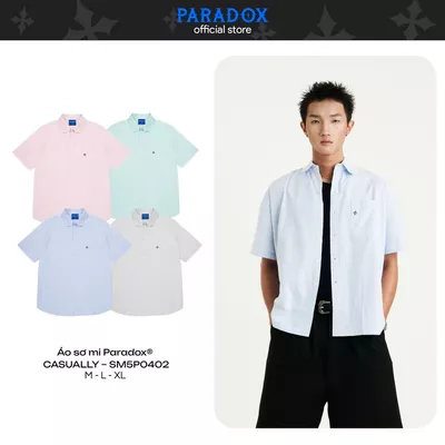 Áo sơ mi tay ngắn CASUALLY SHIRT Cotton Oxford PARADOX SM5P0402