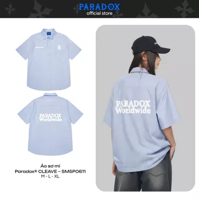 Áo sơ mi tay ngắn CLEAVE SHIRT Cotton Oxford PARADOX SM5P0611