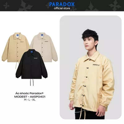 Áo khoác gió MODEST JACKET Chất dù PARADOX AK5P0401