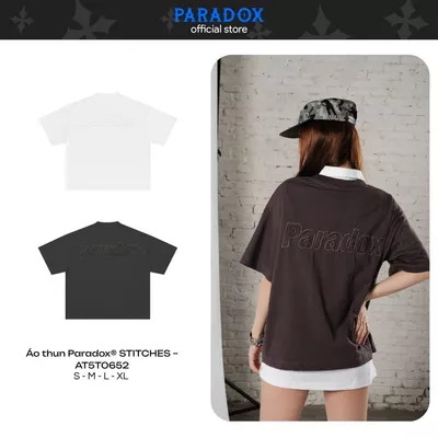 Áo thun form Boxy STITCHES TEE Cotton PARADOX AT5T0652
