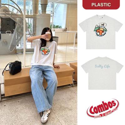 Áo thun oversized boxy, áo thun local "Kệ" 250gsm Cổ Tròn Unisex Nam Nữ Basic