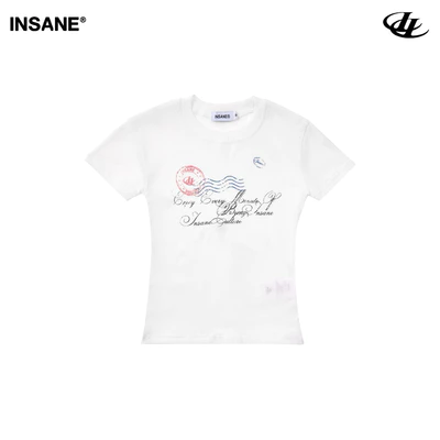 Áo Thun Baby Tee InsaneClo STAMP BABY TEE Chất Liệu Thun Cotton Siêu Co Giãn