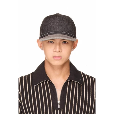 Mũ, nón lưỡi trai vải jean thêu chữ - BEUTER® EMBROIDERED BASEBALL CAP - BLACK