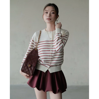 RUBIES Minzy Skort - Váy Quần Nữ Vải Tafta Dù/Cotton Lạnh Dáng Bí
