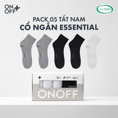 Pack tiện lợi 5 đôi tất nam ONOFF kháng khuẩn khử mùi Bamboo Plus - 18AE25A487