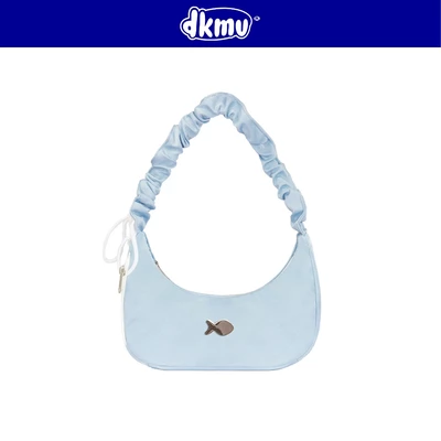 Túi xách nữ mini màu xanh pastel xinh DKMV quai rút dây vải canvas kèm lót dù Poing Bag 2.0| K-B40-XB