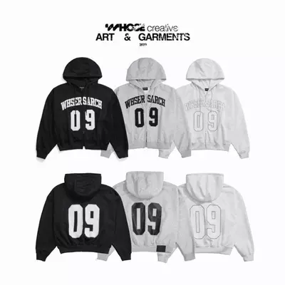 ARCH HOODIE ZIP - Áo khoác thêu nổi 2 da Whose Studio