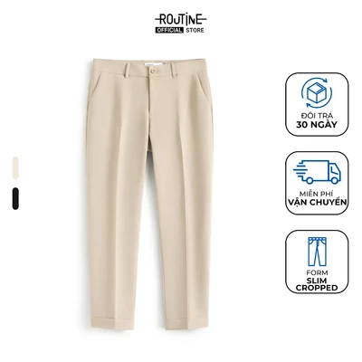 Quần Tây Dài Nam Form Slim Cropped - Routine 10S25PFO001R1