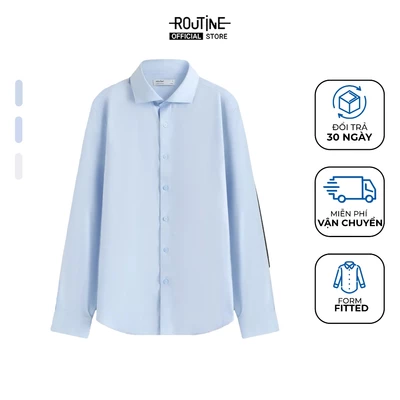 Áo Sơ Mi Nam Tay Dài Dệt Dobby Form Fitted - Routine 10F24SHL092R1