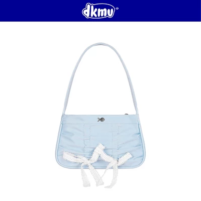 Túi xách nữ xinh xanh pastel phối ren DKMV form mini có dây rút thắt nơ đáng yêu Rarmi Bag | K-B41-XN