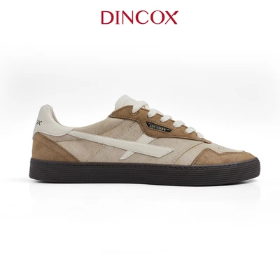 Giày Sneaker Nam Nữ DC48 BROWN ALLEY Dincox Shoes Đế Bằng - Da Suede Cao Cấp