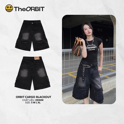 Quần Short Nam Nữ The ORBIT - ORBIT CARGO  BLACKOUT - Local Brand Chính Hãng
