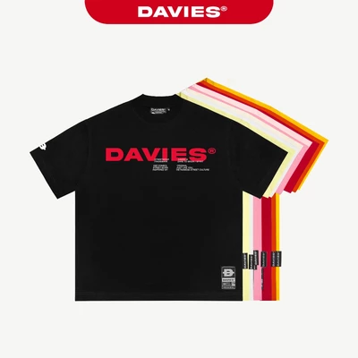 Áo phông nam nữ local brand DAVIES form rộng tay lỡ nhiều màu vải thun cotton co giãn thoáng mát Invasion Tee I D38-T1