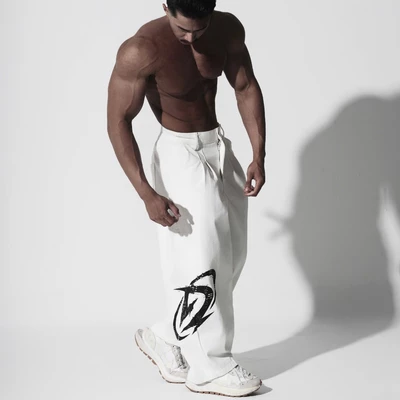 Quần dài Kaki Đen/Trắng Degrey Long Pants Logo new D