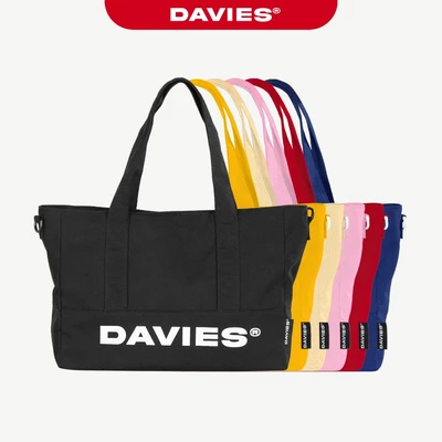 Túi đeo chéo nam nữ vải canvas, da DAVIES hai mặt độc đáo nhiều màu local brand Big và Medium Tote