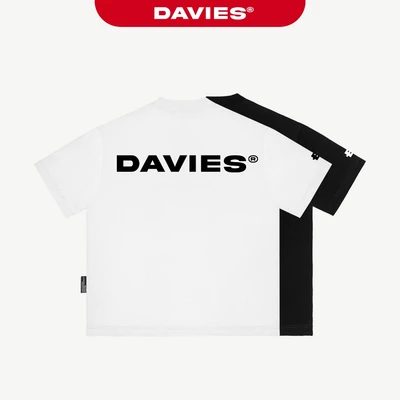 Áo thun cotton nữ nam local brand DAVIES form rộng tay lỡ đen, trắng basic Statement Tee I D38-T2