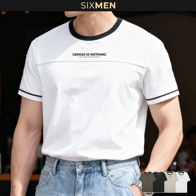 Áo Thun Nam Genius Pilot SIXMEN Vải Cotton Cao Cấp, Co Giãn 4 Chiều, Form Fit Thoáng Mát