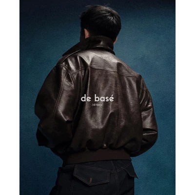 basé JACKET 02 - Áo Da Microfiber Form Crop - de basé