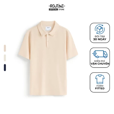 Áo Polo Nam Tay Ngắn Trơn Form Fitted - Routine 10S25POL002