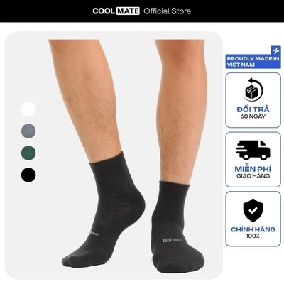 [MUA 2 GIẢM 5%]Tất cổ trung Cotton thoáng khí khử mùi mới giữ ấm tốt Coolmate