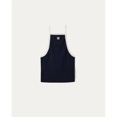 Eleven - Áo nữ cổ yếm Mono Contrast Square Neck Cami - màu Xanh Navy