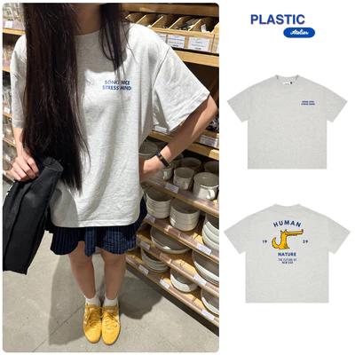 Áo thun oversized boxy, áo thun local "Sống Nice" 250gsm Cổ Tròn Unisex Nam Nữ Basic