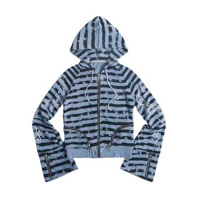ÁO EPL STRIPPED HOODZIP