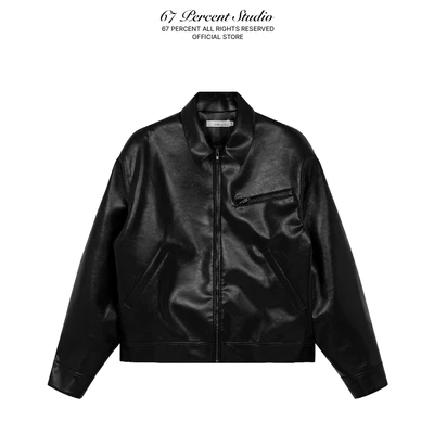 Áo Khoác Da Chất Liệu Cao Cấp Phong Cách Streetwear 67PERCENT/67% - TIGER LEATHER JACKET