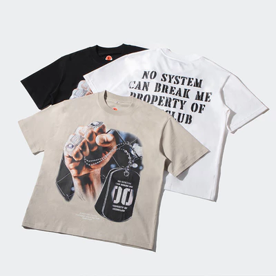Áo thun NO SYSTEM - HIGHCLUB Tay lỡ cổ tròn NHIỀU MÀU - UNISEX