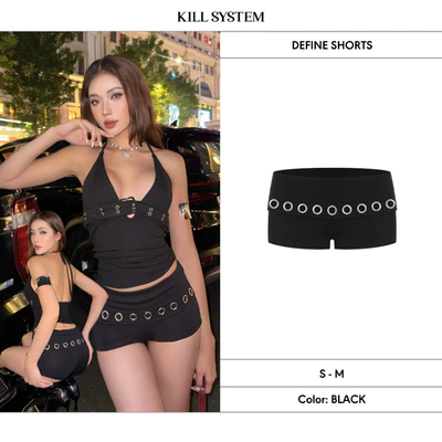 Quần short mắt cáo sexy tôn dáng DEFINE - 𝐊𝐈𝐋𝐋 𝐒𝐘𝐒𝐓𝐄𝐌