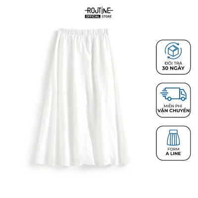 Chân Váy Nữ Lưng Thun Form A Line - Routine 10F25SKIW009