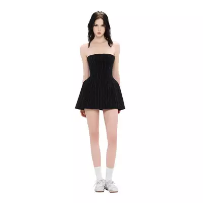 LSOUL Đầm Corset Chữ A Cúp Ngực Kẻ Sọc Dọc Dáng Chuông Sang Chảnh Kirsi Dress V25071685