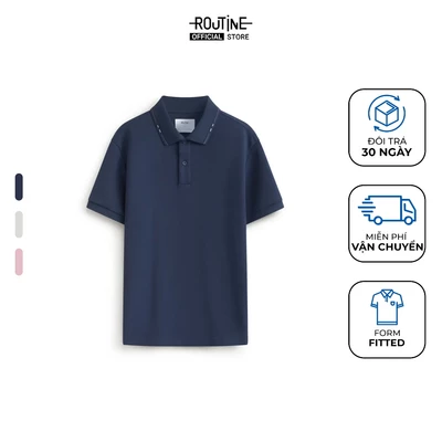Áo Polo Tay Ngắn Nam Viền Cổ Form Fitted - Routine 10F25POL029