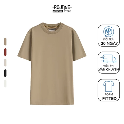Áo Thun Nam Tay Ngắn Vải S.Cafe Form Fitted - Routine 10F24TSS002R1