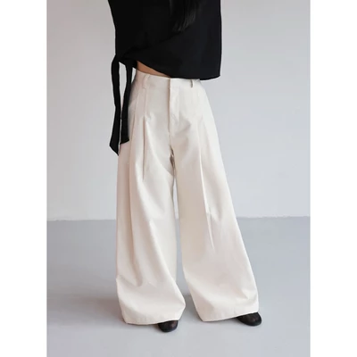 Quần linen form dài ống rộng 𝐒𝐎𝐌𝐒 | 𝐀𝐧𝐭𝐡𝐞𝐚 𝐓𝐫𝐨𝐮𝐬𝐞𝐫𝐬