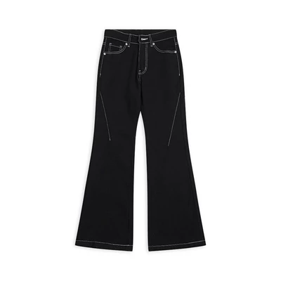 LOE BLACK CHỈ TRẮNG FLARED JEANS WASH VER 1 - Quần jeans ống loe wash Whose Studio 1837