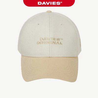 Mũ lưỡi trai nam nữ DAVIES thêu đẹp màu Be Two Color Baseball Cap local brand Davies| D-HAT07