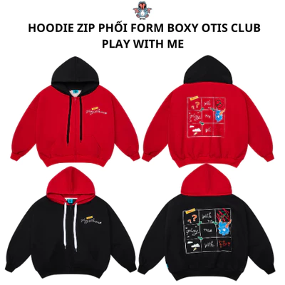[ BST 2026 ] Áo khoác dây kéo phối Otis from boxy dày dặn cổ cao tay phồng - Play With Me