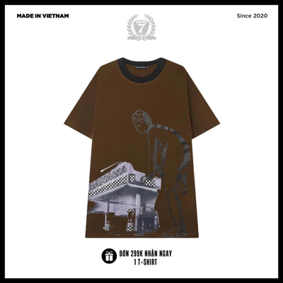 Áo thun cotton oversize unisex Banawa – Gasoline Tee | Local Brand Chính Hãng