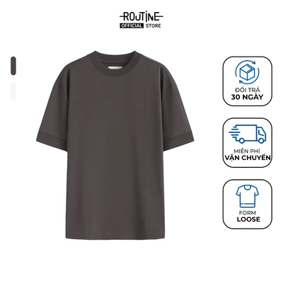 Áo Thun Tay Ngắn Vải French Terry Form Loose - Routine 10F24TSS048