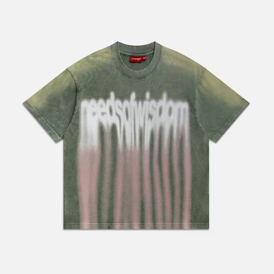Áo thun NEEDS OF WISDOM Metal Blur Tee - Washed Tasman - Local Brand Chính Hãng