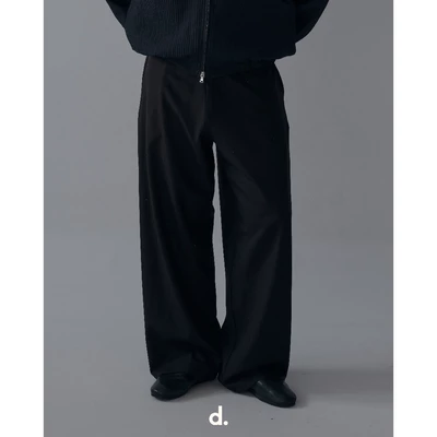 basé TROUSERS 03 - Quần Vải Ống Cong -  de basé