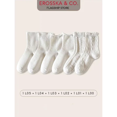 Tất cổ cao, vớ nữ lolita cổ bèo nhún chất liệu coton co giản 4 chiều, vớ cổ cao phong cách Ulzzang