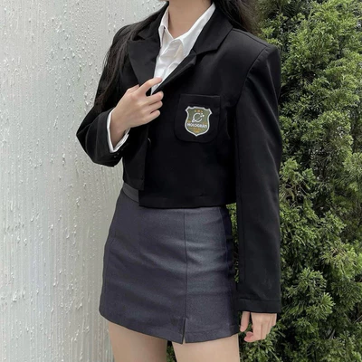HOLO SKIRT/GREY