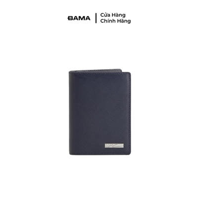 Ví nam nữ da bò BAMA Wallet W603 nhiều ngăn dáng ngang siêu mỏng gọn nhẹ chất liệu da saffiano chống xước