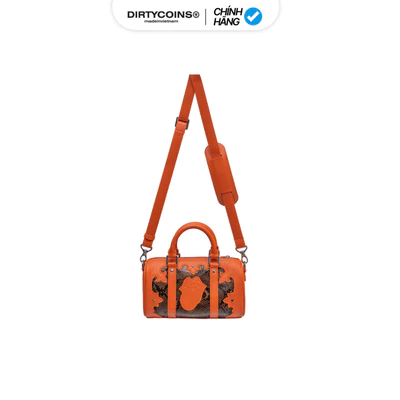 [DCxRS] Túi Mini DirtyCoins Bowler Snake Leather Mini Orange
